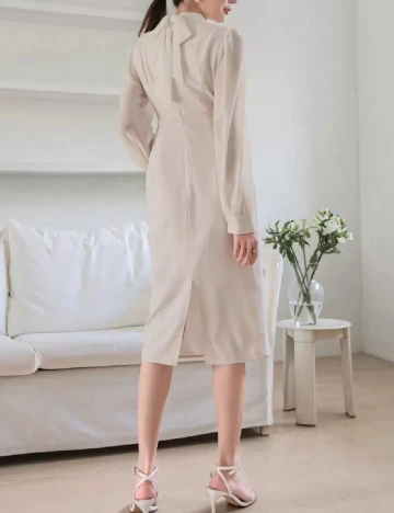 Rochie medie Dazy, crem Crem