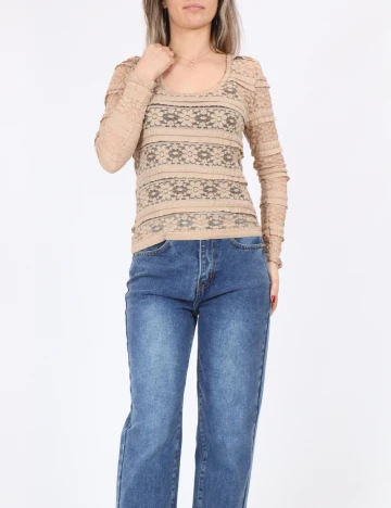 Bluza Only, crem Crem