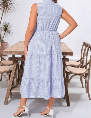 Rochie medie SHEIN CURVE, albastru