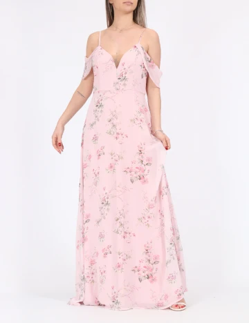 Rochie lunga SHEIN, roz Roz