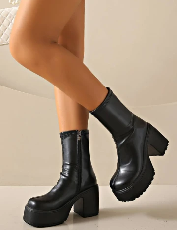 Botine SHEIN, negru Negru