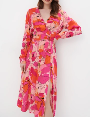 Rochie medie Mohito, mix culori