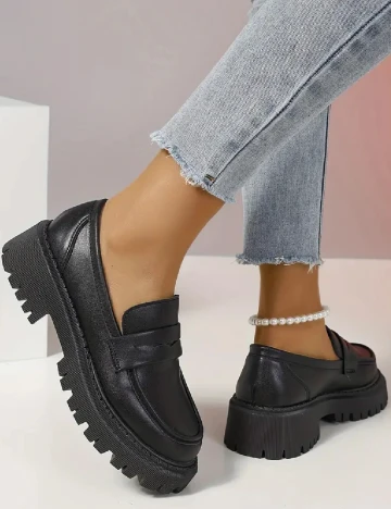 Mocasini SHEIN, negru