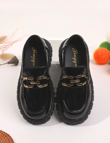Mocasini Shein Kids, negru