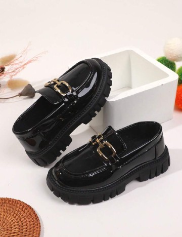 Mocasini Shein Kids, negru