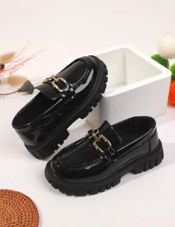 Mocasini Shein Kids, negru
