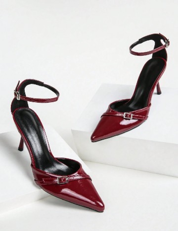 Pantofi SHEIN, visiniu