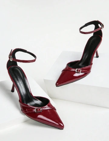 Pantofi SHEIN, visiniu