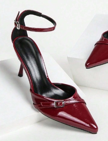Pantofi SHEIN, visiniu