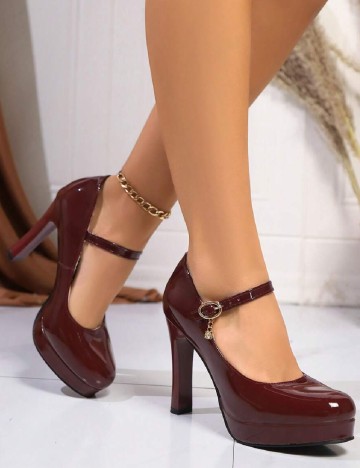 Pantofi SHEIN, rosu
