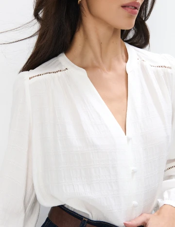 Bluza Mohito, alb Alb