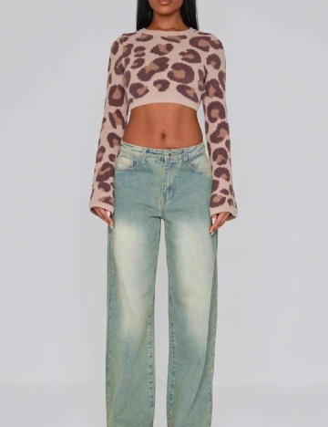 Top PRETTYLITTLETHING, animal print