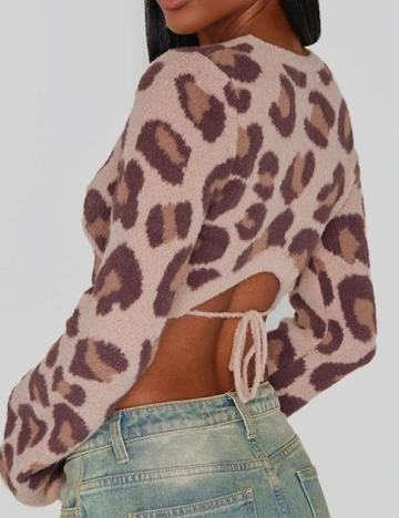 Top PRETTYLITTLETHING, animal print