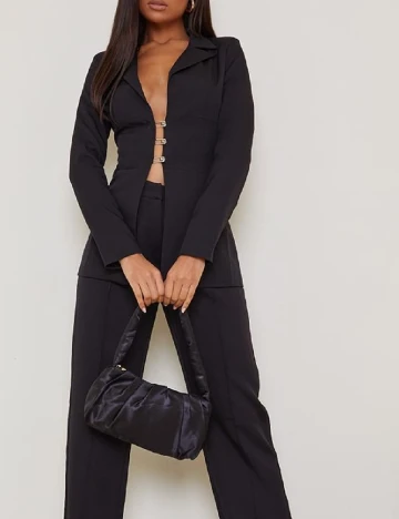 Sacou PrettyLittleThing, negru Negru