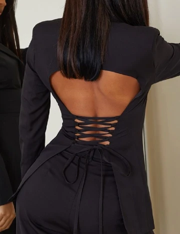 Sacou PrettyLittleThing, negru Negru