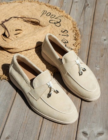 
						Mocasini SHEIN, crem