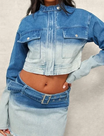 Jacheta PRETTYLITTLETHING, albastru
