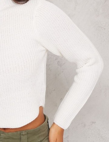 Bluza PRETTYLITTLETHING, alb