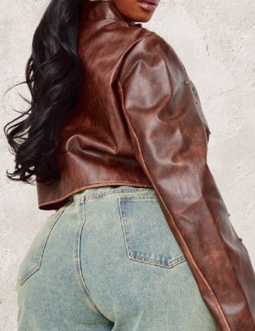 Jacheta PRETTYLITTLETHING Plus Size, maro