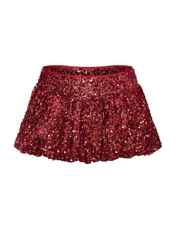 Fusta PRETTYLITTLETHING, visiniu Rosu