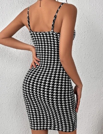 Rochie scurta SHEIN, alb/negru Alb