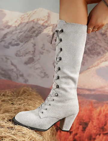 Cizme SHEIN, gri Gri