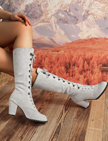 Cizme SHEIN, gri