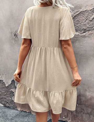 Rochie scurta SHEIN CURVE, crem