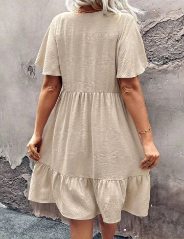 Rochie scurta SHEIN CURVE, crem Crem