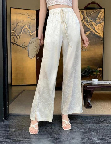 Pantaloni SHEIN, crem Crem