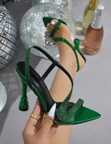 Sandale SHEIN, verde Verde