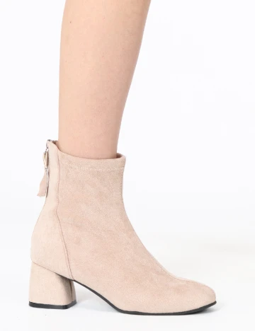 Botine SHEIN, crem Crem