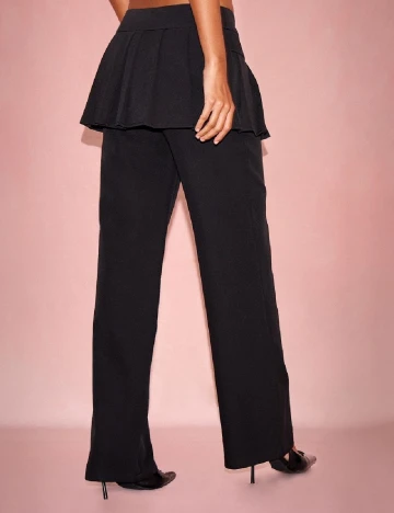 Pantaloni PRETTYLITTLETHING, negru
