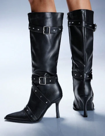 Cizme SHEIN, negru Negru