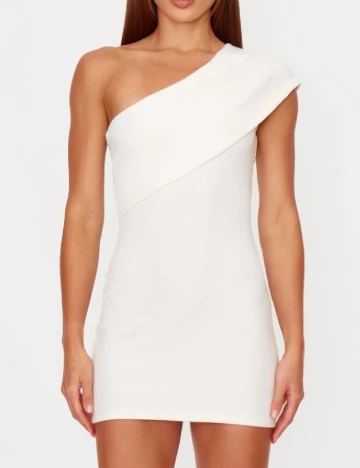 Rochie scurta PRETTYLITTLETHING, alb Alb
