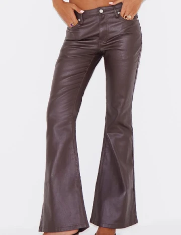 Pantaloni PRETTYLITTLETHING, maro