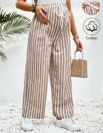 Pantaloni SHEIN Maternity, maro