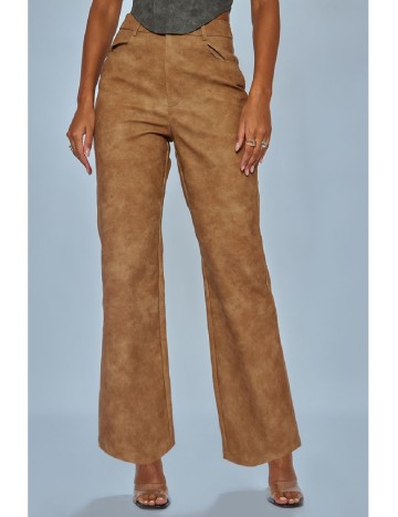 Pantaloni PRETTYLITTLETHING, maro