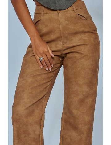 Pantaloni PRETTYLITTLETHING, maro
