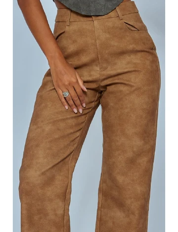 Pantaloni PRETTYLITTLETHING, maro