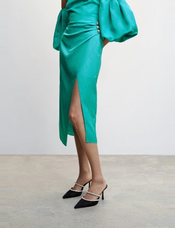 Fusta Mango, turcoaz