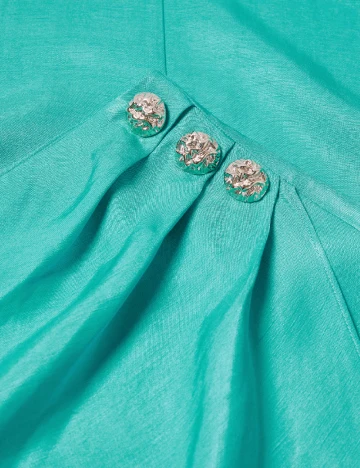 Fusta Mango, turcoaz Albastru