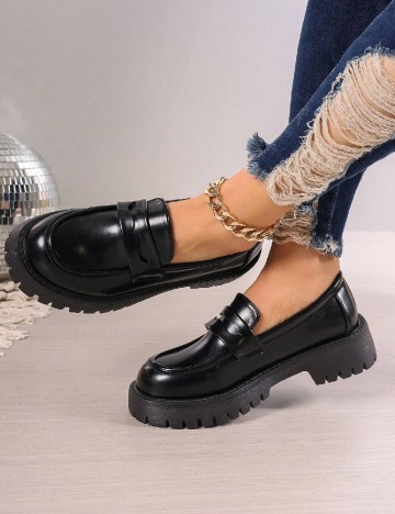 Mocasini SHEIN, negru