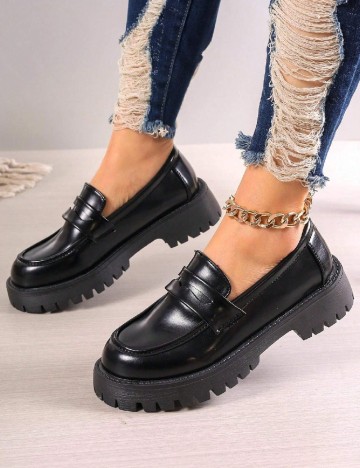 Mocasini SHEIN, negru