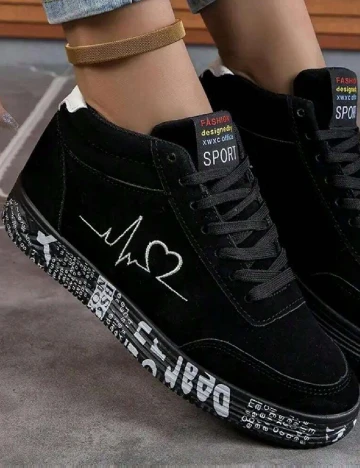 Adidasi SHEIN, negru Negru