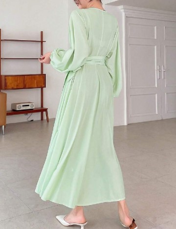 Rochie medie Dazy, verde deschis