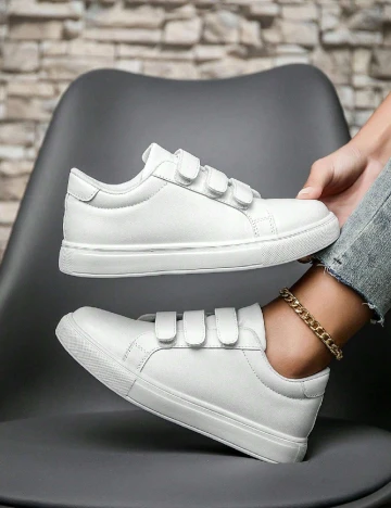 Adidasi SHEIN, alb Alb