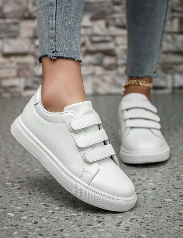 Adidasi SHEIN, alb Alb