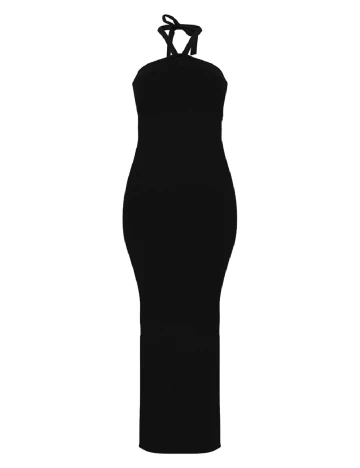 Rochie lunga PRETTYLITTLETHING, negru Negru