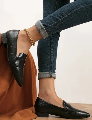 Balerini SHEIN, negru Negru